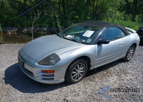 2002 Mitsubishi Eclipse Spyder Gs z USA, uszkodzony, nr VIN 4A3AE45G32E036187